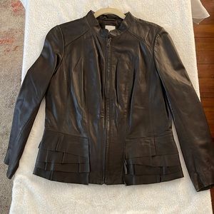 Beautiful Halogen leather jacket. Buttery soft!